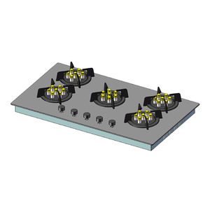 Nuevo diseño, electrodoméstico <span class=keywords><strong>de</strong></span> cocina para el hogar, mesa <span class=keywords><strong>de</strong></span> vidrio blanco, encimera <span class=keywords><strong>de</strong></span> Gas, <span class=keywords><strong>horno</strong></span> <span class=keywords><strong>de</strong></span> cocina <span class=keywords><strong>de</strong></span> 5 quemadores - Product Image 4