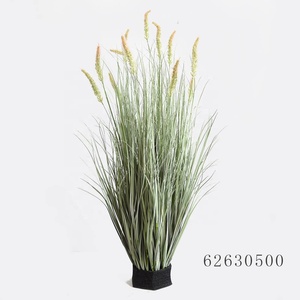 Fuyuan 4ft <span class=keywords><strong>S</strong></span>âu Màu Xanh Lá Cây Phragmites Reed Pampas Cỏ Lớn Nhân Tạo Bonsai Trắng Lông Nhựa Hoa Cho Đám Cưới Khách <span class=keywords><strong>S</strong></span>ạn Nhà - Product Image 3