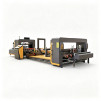 Machine de pliage et de collage de cartons, machine de pliage et de collage automatique pour cartons ondulés, machine de pliage et de collage entièrement automatique