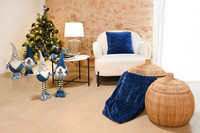 Chaise d'Appoint Moderne pour Salon Studio Design Blanc Teddy Tissu Rembourrage Fauteuil en Métal Modulaire Tufté Doux