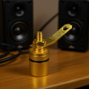 Gold Plated Banana Plug Black 4mm Audio Connector For <b>Speaker</b> <b>Wire</b> - Product Image 3