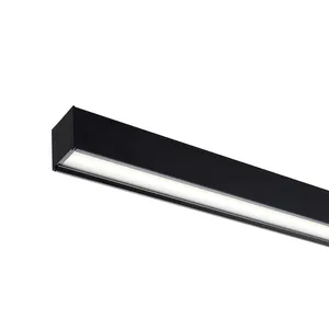 Prix de gros Luminaire de plafond linéaire LED moderne Profil en aluminium Éclairage suspendu LED pour salle de classe