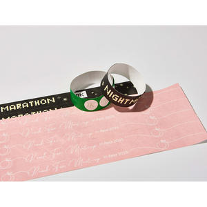 สายรัดข้อมือ AnyWristband สีสันสดใส ทำจากวัสดุ TYVEK แบบเชื่อมต่อ ขนาด 25 มม. (1 นิ้ว) สำหรับงานอีเว้นท์ ใช้สำหรับควบคุมการเข้าออก - Product Image 2