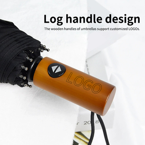 <span class=keywords><strong>Parapluie</strong></span> pliable en gros, support en bois, <span class=keywords><strong>parapluie</strong></span> pliable automatique résistant au vent, <span class=keywords><strong>pas</strong></span> <span class=keywords><strong>cher</strong></span>, avec poignée en bois - Product Image 5
