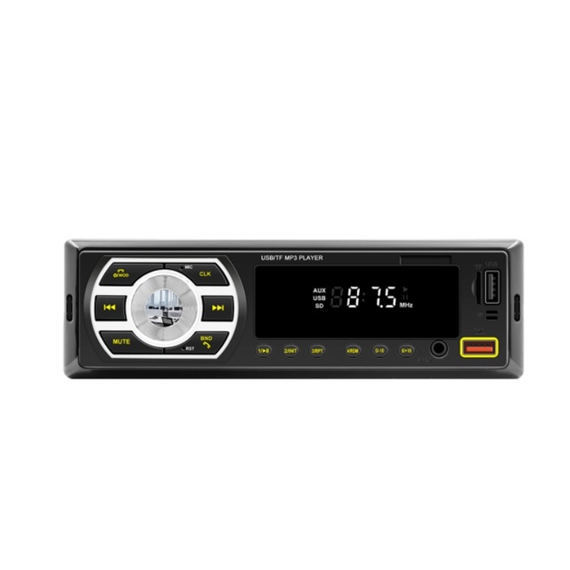 1 DIN Car MP3 Player Stereo 12V In-Dash FM Receiver BT AUX-in SD USB AI Voice Variable Light Car USB Player Amplifier Function
