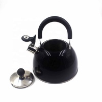 Bouilloire à thé sifflante Théière à sifflet en acier inoxydable-Bouilloires à eau modernes pour cuisinière
