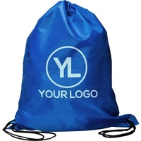 Sac à cordon coloré et économique en polyester pour le sport, la gym, avec logo personnalisé, respectueux de l'environnement