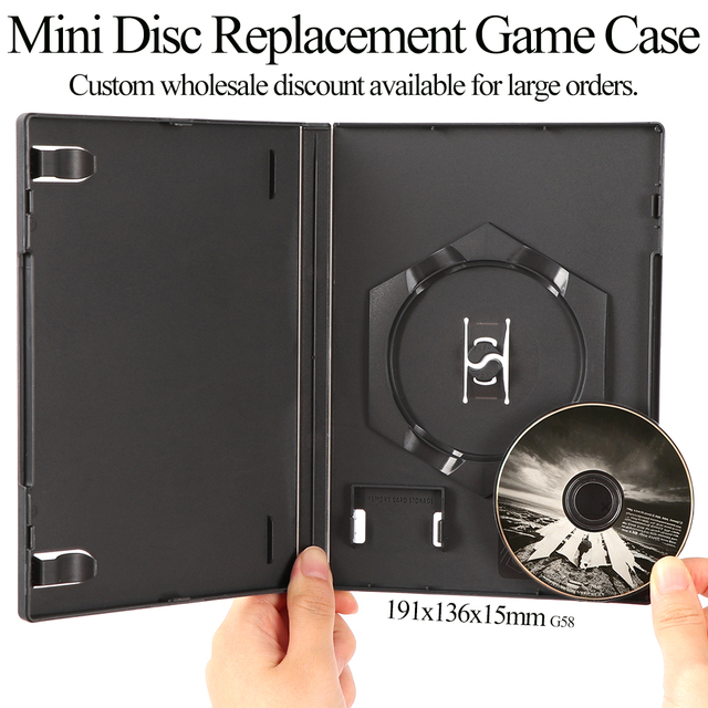 Wholesale Empty Replacement Game Cases For Nintendo Gamecube 8cm CD Case Mini Disc Game Holder with Memory Card Storage
