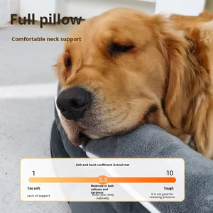 Haustier-Sofa Abnehmbarer Hundezwinger Warmes Komfortables Hundebett-Sofa mit Dicker Haustiermatte für Mittelgroße bis Große Hunde - Product Image 2