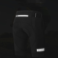 Cuissard rembourré en gel pour homme professionnel personnalisable avec poches Cuissard de cyclisme respirant à sublimation