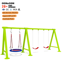 SageDelightRides Équipement de jeu extérieur commercial, balançoire multi-places pour enfants, acier galvanisé, LLDPE, école, maternelle, vente en gros