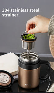 <span class=keywords><strong>Thermos</strong></span> en acier inoxydable, tasse à café isolée sous vide avec poignée et couvercle, <span class=keywords><strong>thermos</strong></span> à café thermique - Product Image 5