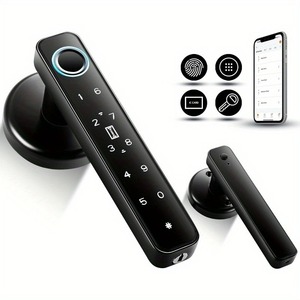 Cerradura Inteligente para Puerta con Desbloqueo Remoto por Aplicación Tuya Smart Life, Cinco Métodos de Desbloqueo, Huella Digital, Pantalla OLED, Wi-Fi, Contraseña Electrónica - Product Image 1