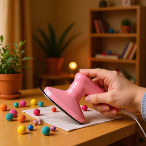 Mini fer à repasser électrique Spelling <span class=keywords><strong>Doudou</strong></span> spécial, pour bricolage, avec plaque chauffante revêtue et thermostat mécanique, idéal pour dortoirs étudiants et applications de strass. - Product Image 1