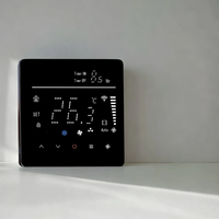 Unités de ventilo-convecteur Thermostat Wifi avec Google Assistant Commande vocale 3 Vitesse du ventilateur Thermostat Tuya de Chauffage Thermostat de refroidissement