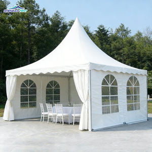 Tente Pagode Modulaire d'Extérieur pour Fêtes, Salons Commerciaux et Événements, Tente Chapiteau en PVC 10x10m pour <span class=keywords><strong>Location</strong></span> de Mariages - Product Image 4
