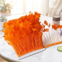 Ruban de plumes de dinde teintes en gros, franges de plumes pour robe de danse, accessoires vestimentaires, décoration, artisanat de fête