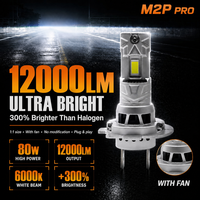 Ampoules de phares LED FSYLX M2P Pro H7 60W 9005 9004 H11 H4, feux de voiture, faisceau haut et bas, 6000K 3000K pour BMW, pour Benz E300, pour Audi A4