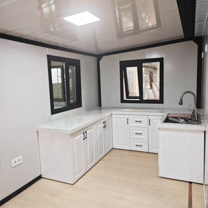 บ้านคอนเทนเนอร์เหล็กพับได้ ติดตั้งรวดเร็ว ดีไซน์ทันสมัย แบบโมดูลาร์สำเร็จรูป เคลื่อนย้ายได้ สำหรับใช้เป็นร้านค้าหรือบ้านคอนเทนเนอร์ - Product Image 6