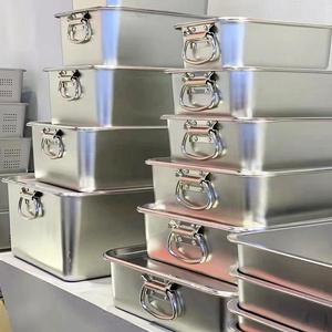 Kitchen Cookware Square Deep Stainless Steel Frying <strong>Pan</strong> With Handle, Chicken <strong>Roaster</strong> Trays for <strong>Turkey</strong> <strong>Roaster</strong> - Product Image 6
