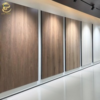 Nouveau design de panneau mural en cristal de carbone pour décoration intérieure, panneau imperméable en placage de bois de bambou carbonisé pour hôtel