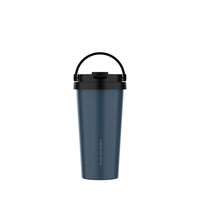 Logo et couleur personnalisés disponibles, gobelet de voyage en acier inoxydable de 500 ml, thermos réutilisable sous vide avec poignée, isolation thermique de 12 à 24 heures