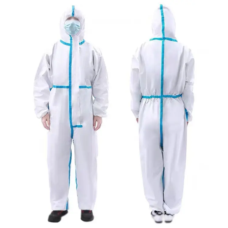 卸売PPE使い捨て微孔カバーオール不織布タイプ5タイプ6カバーオールスーツ