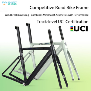 Cuadro de <span class=keywords><strong>Bicicleta</strong></span> de Carretera SeeMore Personalizado de <span class=keywords><strong>Aluminio</strong></span>, 700C, para Bicicletas de Carreras, con Frenos de Disco/Llanta, Ligero - Product Image 1