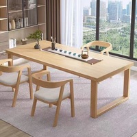 Bureau d'étude moderne en bois massif double/triple avec étagère, idéal pour la maison, la chambre, le bureau, l'ordinateur, l'étude ou comme table de jeu