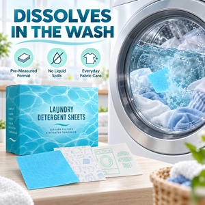 Low <b>Foam</b> Solid Laundry Tablets OEM Laundry Detergent <b>Sheets</b> Plastic Free Packaging Dissolvable Laundry <b>Sheets</b> for Apparel - Product Image 5