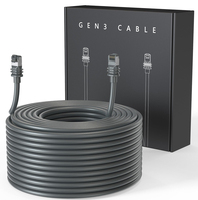 Kabel Starlink Gen 3 30 Meter Pengganti, Kabel Ethernet RJ45 Tahan Air untuk Kit Standar Starlink V3