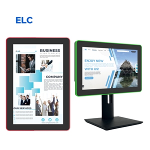 ELC màn hình cảm ứng Android 11 10.1 inch Máy tính để bàn tường Tablet núi <span class=keywords><strong>LCD</strong></span> 2 + 16GB công ty thương mại kỹ thuật số biển hiển thị hình ảnh động - Product Image 1