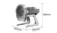 200 KG/H Wortel Aardappel Radijs Komkommer Yam Snijmachine voor het snijden in blokjes, Aardappelchips snijmachine, Groentesnijmachine te koop