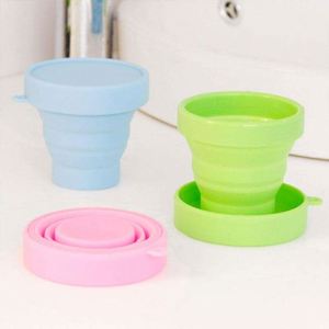 Durable Reusable Multi-Color Silicone Foldable Cup ODM/OEM <b>Drinkware</b> Accessories for Bar Outdoor Camp - Product Image 5