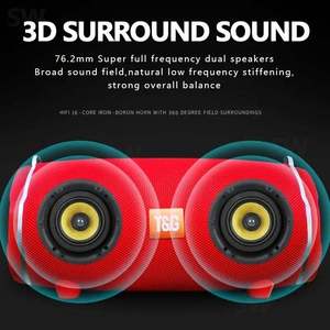 Enceinte sans fil portable originale TG187, version BT 5.3, qualité sonore HiFi, stéréo, boombox d'extérieur pour Android, iOS, Windows - Product Image 3