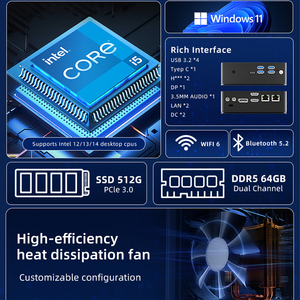 มินิพีซี ระบบคอมพิวเตอร์ AI มินิบ็อกซ์ AMD R9 <span class=keywords><strong>5900hx</strong></span> 7940hs คอมพิวเตอร์ <span class=keywords><strong>Ryzen</strong></span> Barebone มินิพีซี - Product Image 4