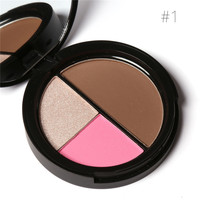 Palette de contour minérale pressée mate, haute pigmentation, couvrance totale, résistante à l'eau, pour le visage et le corps, facile à appliquer, marque privée