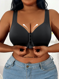 Sujetadores Deportivos de Alta Calidad, Talla Grande, Push-Up, Sin Costuras, Copa Completa, con Aros, Tirantes Ajustables, <span class=keywords><strong>Cierre</strong></span> Frontal Abierto - Product Image 6