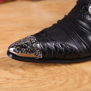 Nouvelles Chaussures en Cuir à Bout Rond avec Sangle Dorée et Bijoux, Style Vintage, Formelles et Décontractées pour Hommes, à Lacets, Idéales pour le Bureau et la Carrière, Toutes Saisons - Product Image 6