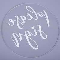 Disques en acrylique personnalisés, ronds et cylindrique, transparents ou colorés, ronds, en acrylique, pièces