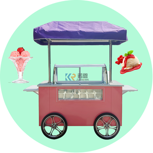 Chariot de nourriture électrique 2025, chariot à glaces, stand de marché, camion de nourriture, camion de vente de sucettes glacées en Europe à vendre - Product Image 1