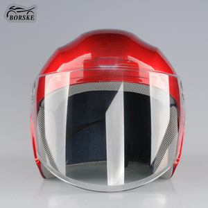 Casque de <span class=keywords><strong>moto</strong></span> classique Borske PP, casque ouvert 3/4, casque de scooter électrique avec lunettes - Product Image 2