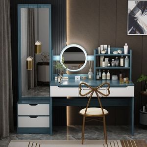<span class=keywords><strong>Tocador</strong></span> <span class=keywords><strong>de</strong></span> Panel para Apartamento <span class=keywords><strong>Pequeño</strong></span>, Estilo Influencer, Nuevo 2025, Multifuncional, para Dormitorio, Estilo Nórdico, Sencillo, para <span class=keywords><strong>Maquillaje</strong></span> - Product Image 4