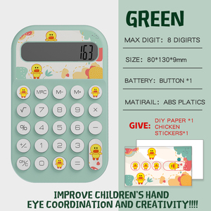 Máy Tính Bỏ Túi 8 Chữ Số Lớn Màn Hình LCD Máy Tính Cầm Tay Cho Sinh Viên Và Trẻ Em - Product Image 5