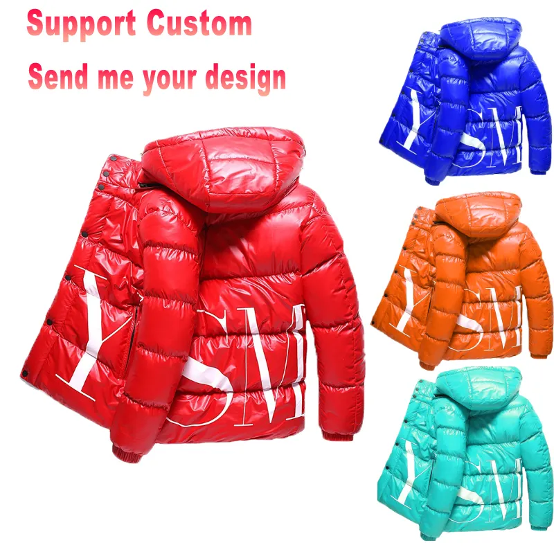 Custom Printed Padded Coats Bubble Clothing Outdoor Zipper Windbreaker with Logo Puffer Manufacturer Warm Winter Men Jacket