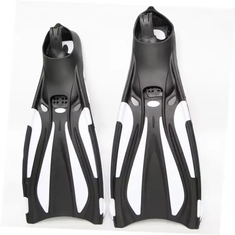 Hot sale adult lightweight TPR rubber fins swimming diving flippers freediving carbon diving swim fins