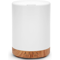 Diffuseur d'huiles essentielles 300 ml, humidificateur premium silencieux 5 en 1, diffuseur d'arômes avec 7 couleurs LED et interrupteur d'arrêt automatique