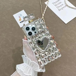 Funda de teléfono móvil con espejo de diamantes de imitación para iPhone 11 12 13 14 15 16 Plus <span class=keywords><strong>Pro</strong></span> Max para <span class=keywords><strong>Samsung</strong></span> <span class=keywords><strong>S</strong></span> 22 <span class=keywords><strong>23</strong></span> 24 25 pLus Ultra - Product Image 6