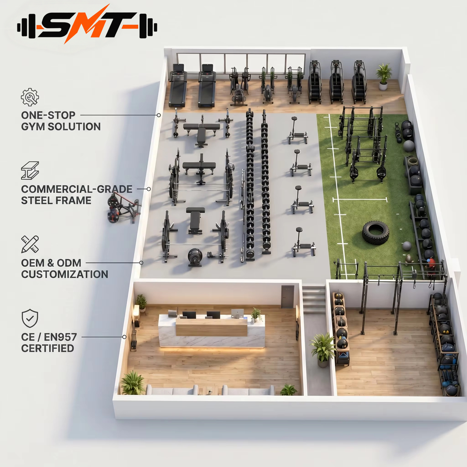 Cardio Machine Names SMT Full Set Gym Equipment Professional Strength Cardio Machine Package ...