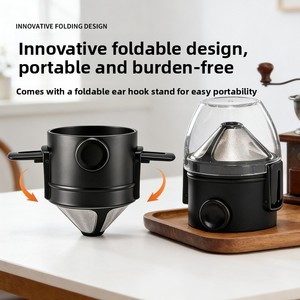 <span class=keywords><strong>Cafetière</strong></span> portable à <span class=keywords><strong>filtre</strong></span> 1-2 tasses en acier inoxydable, <span class=keywords><strong>filtre</strong></span> à café réutilisable, tasse-<span class=keywords><strong>filtre</strong></span> pour le voyage - Product Image 4